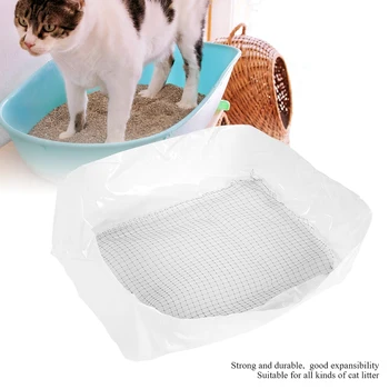 10 шт./компл. Лоток для кошачьего туалета, многоразовый прочный мешок для домашних животных