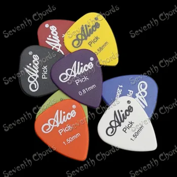 120 шт Медиаторы для гитары Alice AP-Q матового смешанного цвета Plectrums Plectra 0,58 мм, 0,71 мм.0,81 мм, 0,96 мм.1,2 мм, 1,5 мм на выбор