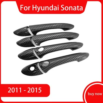 2011 2012 2013 2014 2015 для Hyundai Sonata YE i45 YF, хромированная АБС-накладка на дверную ручку автомобиля, автомобильный стиль