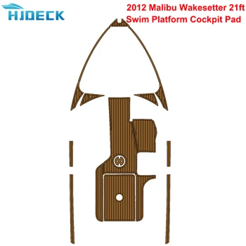 2012 Malibu Wakesetter 21-футовая Платформа для плавания Кокпит Крышка лодки Аксессуары EVA Пена Настил из Тикового дерева Коврик для пола Настраиваемый