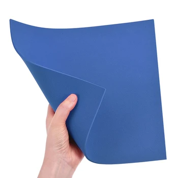 4шт 5 мм Синих листов пены EVA, Пенопласт 10x10 дюймов, Листы EVA для поделок, Материал для изготовления моделей ручной работы.