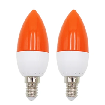A50I 2X Светодиодная лампа с цветным наконечником E14, цветная свеча, красная