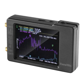 NanoVNA-H Векторный Анализатор Сетевой Антенны КСВ-Метр 10 кГц-1,5 ГГц MF HF VHF UHF Со Слотом Для SD-карты анализатор спектра