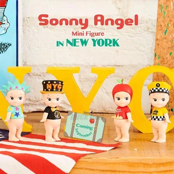 Sonny Angel Blind Box Из Нью-Йоркской серии Kawaii Модель Куклы Фигурка-Сюрприз Мини-Фигурка Mystery Boxes Guess Bag Decora Подарочная Игрушка