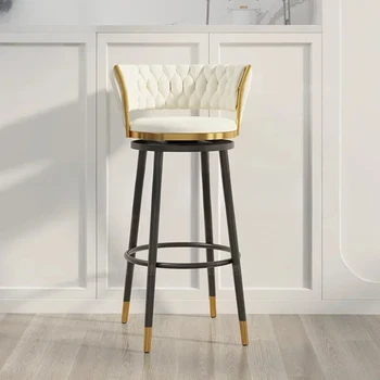 Бесплатная доставка Укрепленный барный стул с поворотными подушками Промышленный высокий барный стул Черный Салон Cadeira Ergonomica Скандинавская мебель