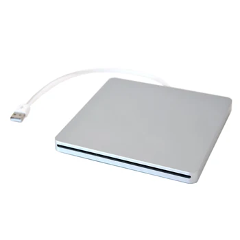 Внешний USB DVD чехол для MacBook Pro жесткий диск SATA DVD Super Multi slot выполнен из алюминия серебристого цвета