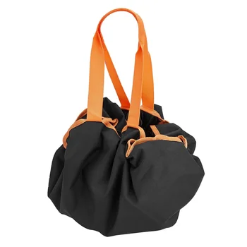 Водонепроницаемый коврик для переодевания гидрокостюма, сумка для переноски одежды с ручкой, плечевые ремни для серфинга, черный + оранжевый