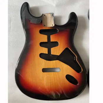 Высококачественный корпус гитары из ольхи с глянцевой отделкой, красочная электрогитара SSS Luthier, запасная часть, сделанная своими руками, каблук 5,56-5,6 см