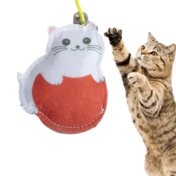 Игрушки для кошек с самостоятельной игрой Выдвижная игрушка для кошек с эластичной веревкой Забавная и Интерактивная Автоматическая игрушка для кошек для охоты И прыжковых упражнений
