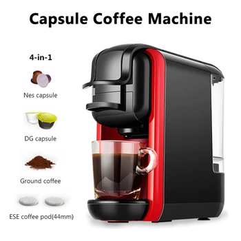 Капсульная эспрессо-машина Офисный многофункциональный кофейный фильтр 4 В 1 для домашнего бара, магазина чая с молоком, кофеварка для приготовления латте и капучино