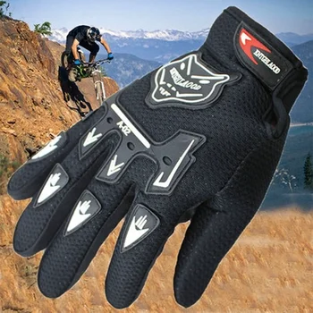 Модные осенне-зимние перчатки, 6 вариантов цветов, дышащие спортивные байкерские перчатки для предотвращения несчастных случаев для мужчин, женщин, мотоциклов