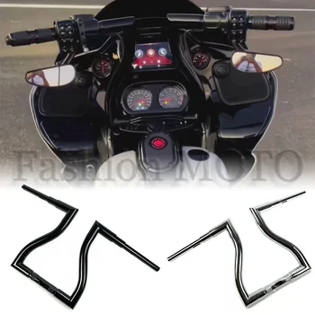 Мотоциклетный Руль 38 мм 1-1/2 дюйма Ape Hanger T Bar Для Harley Road Glide 2014-2023 Мотоциклетный Руль На Заказ