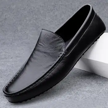Мужская кожаная обувь Tods Весна 2023, новая высококачественная деловая мужская обувь без застежки, дышащая мужская повседневная кожаная обувь