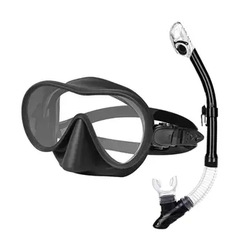 Набор для подводного плавания с трубкой, очки для плавания с трубкой, легкое снаряжение, маска для подводного плавания с широким обзором для взрослых, маска для плавания с маской для подводного плавания, фридайвинга