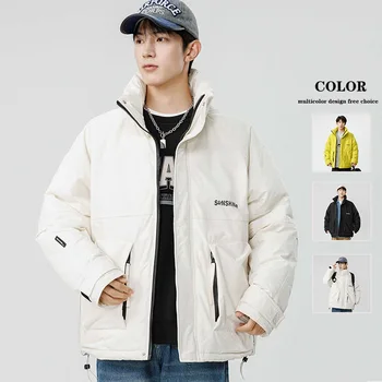 Осенне-зимнее хлопковое пальто 2023 года, мужская корейская версия, тренд, Мужская рабочая одежда, хлопковое пальто, модный бренд, утолщенный Thermal Stan