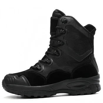 Самые продаваемые армейские ботинки в стиле милитари, мужские армейские ботинки цвета Хаки, черные, мужские противоскользящие тактические ботинки для тренировок на открытом воздухе