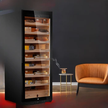 Шкаф для сигар C600A компрессор постоянной температуры и влажности бытовой шкаф для увлажнения коробки для сигар из кедрового дерева